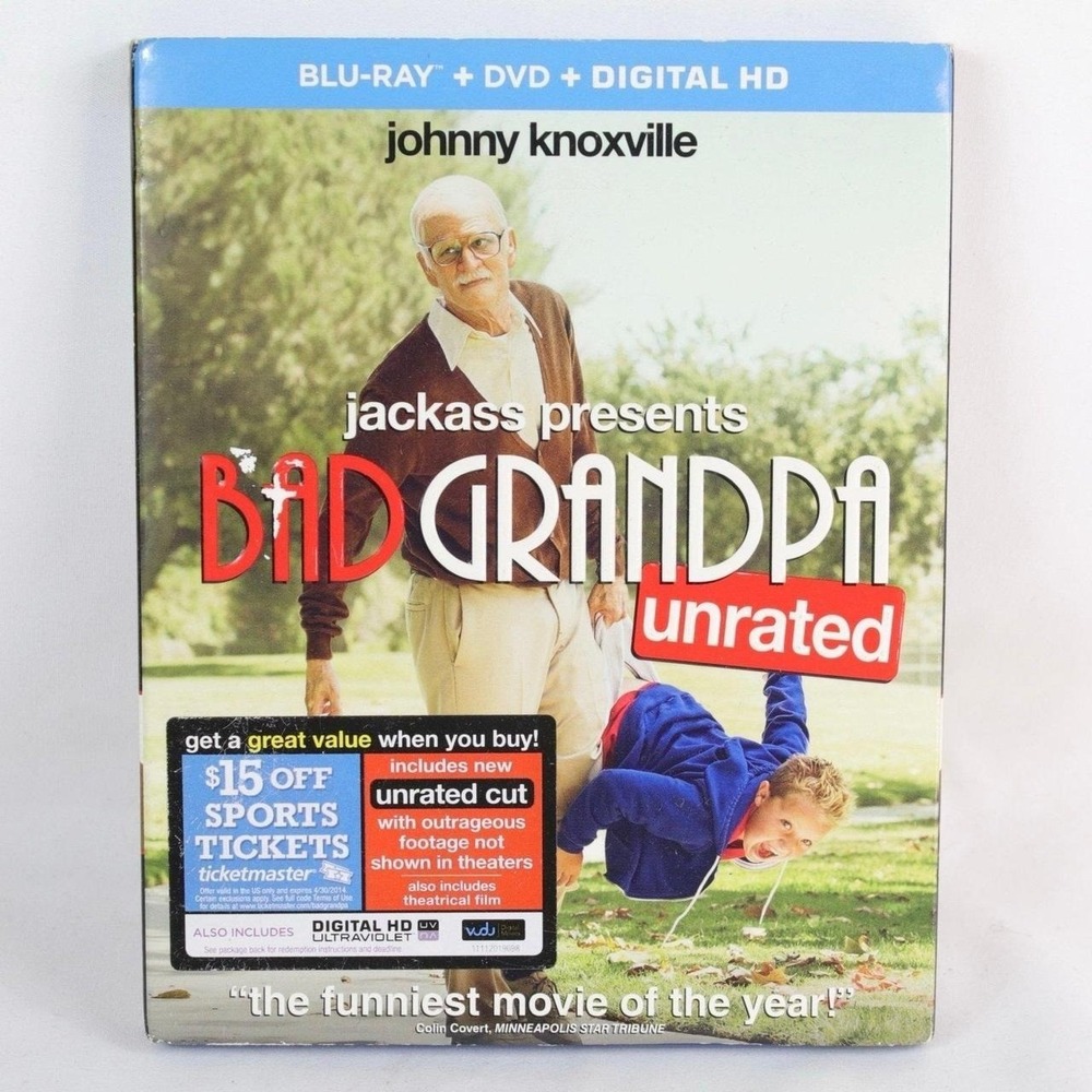 Bad Grandpa‎ Unrated Cut Blu-Ray DVD Movie